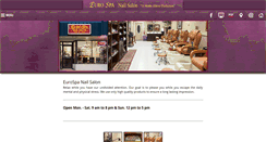 Desktop Screenshot of eurospanailsalon.com